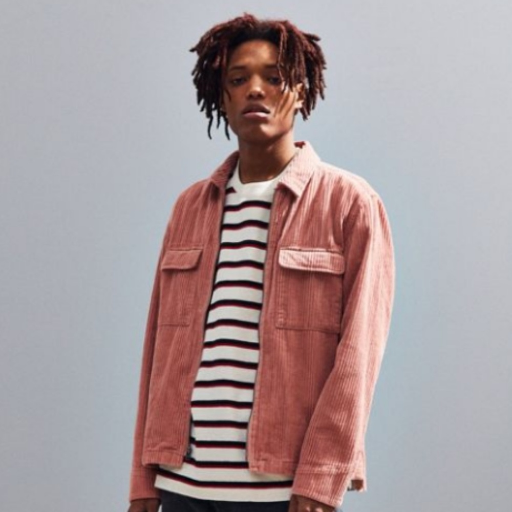 Urban Outfitters Ryder Corduroy Zip Shirt